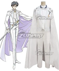 Tuxedo Mask Mamoru Chiba Wedding Dress White Cosplay Costume