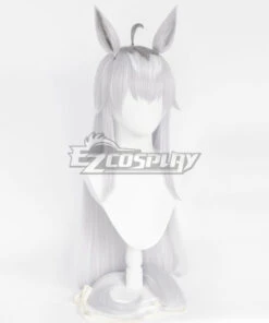 Uma Musume: Pretty Derby Oguri Cap Silver Cosplay Wig -EZCOSPLAY SHOP uma musume pretty derby oguri cap silver 3