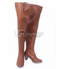 Violet Evergarden Cattleya Baudelaire Brown Shoes Cosplay Boots -EZCOSPLAY SHOP violet evergarden cattleya baudelaire brown shoes cosplay boots 4