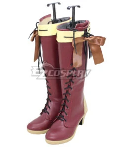 Violet Evergarden Violet Evergarden Red Shoes Cosplay Boots -EZCOSPLAY SHOP violet evergarden violet evergarden red shoes cosplay boots 3