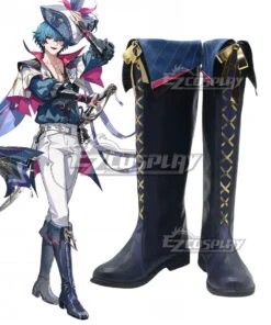 Wuthering Waves Brant Black Shoes Cosplay Boots