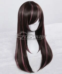 YouTuber Kizuna AI A.I.Channel A.I.Games Brown Pink Long Cosplay Wig -EZCOSPLAY SHOP youtuber kizuna ai a.i.channel a.i.games brown pink long cosplay wig 3