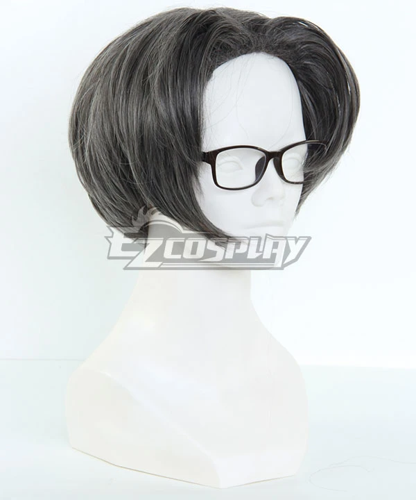 Ace Attorney Gyakuten Saiban Miles Edgeworth Gray Cosplay Wig 407B 2 Ace Attorney Gyakuten Saiban Miles Edgeworth Gray Cosplay Wig 407B - Image 2