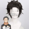 Re: Life In A Different World From Zero Subaru Natsuki Black Cosplay Wig 400A -EZCOSPLAY SHOP zbw0701