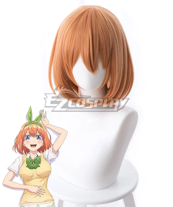 The Quintessential Quintuplets Go-Tōbun No Hanayome 5 Equal Brides Yotsuba Nakano Orange Cosplay Wig - 481C 1 The Quintessential Quintuplets Go-Tōbun No Hanayome 5 Equal Brides Yotsuba Nakano Orange Cosplay Wig - 481C