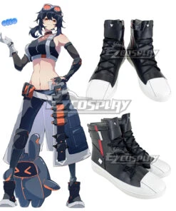 Zenless Zone Zero Grace Howard Black Cosplay Shoes