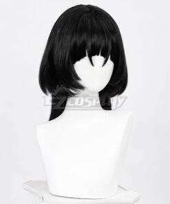 Zenless Zone Zero Jane Doe Black Green Cosplay Wig -EZCOSPLAY SHOP zenless zone zero jane doe black green cosplay wig 4